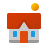 Sun over a House icon