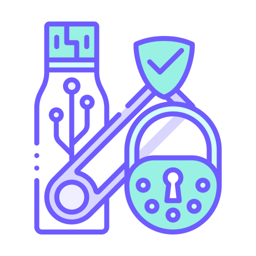 usb flash drive lock icon