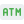 Automated teller machine for making financial transactions from a bank account icon