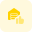 Thumbs up or like gesture in private storage warehouse unit icon