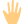 Hand hello, bye or goodbye gesture sign. icon