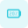 Twenty percent phone battery charging level layout icon