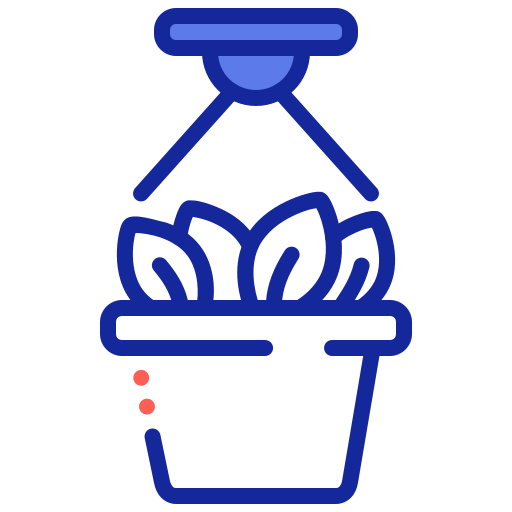 Hanging plant basket icon