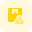 Hazard symbol on a logistic website portal icon