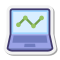 Laptop Analytic icon