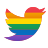 Twitter Pride icon