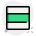 Horizontal lines with three layer cells in frame icon