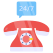 24/7 Hr Helpline icon