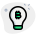 Bitcoin mining idea concept of lightning bulb icon