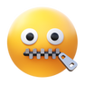 Zipper Mouth Face icon