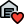 Warehouse with heart favorite shape logotype layout icon