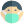 Man wearing mask as a protection from airborne diseases icon