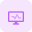 Computer monitor to view the result of a heart Rhythm and other activities icon