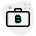 Bitcoin suitcase concept of digital currency business icon