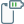 Smartphone battery level at medium state layout icon