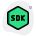 Skd badge logotype isolated on white background icon