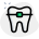 Braces for the teeth to overcome the misalignment of teeth growth icon