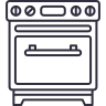 Oven stove icon