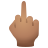 Obscene gesture Medium Skin Tone icon