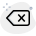 Backspace icon