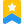 High rank police officer badge with star and stripe icon