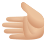 Leftwards Hand Light Skin Tone icon