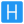 Helicopter signal with alphabet H on a roof top icon