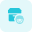 Delivery boy face with a cargo delivery box layout icon