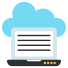 cloud laptop icon