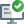 Checklist with check mark for the content available on internet icon