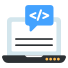 laptop coding icon