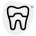 Dental crown with capping of a tooth or isolated on a white background icon