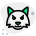 Angry and furious fox emoticon facial expression icon