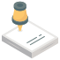 Pushpin Document icon