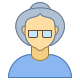 Person Old Female Skin Type 3 icon