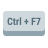 Ctrl + F7 icon