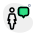 Chatting with peers messenger application function layout icon