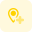 Local Hospital location navigation isolated on a white background icon