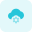 Cloud computing software setting and preferences option icon