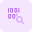 Binary file searching code magnifying glass online icon