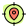 Position a loction target isolated on a white background icon