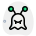 Alien with twin feelers over his head icon