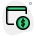 Monetization of web content with a dollar sign icon