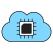 cloud microchip icon