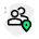 Users location of a remote working employee icon