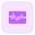 Ecg diagnosis with the wave diagram on a monitor icon