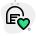 Favorite storage unit logotype with heart shape icon