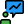 Businessman with sales infilation figure graph in comment box icon