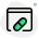 Online research on medication and its salt information on a website icon