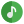 Music application with musical note in a circle icon